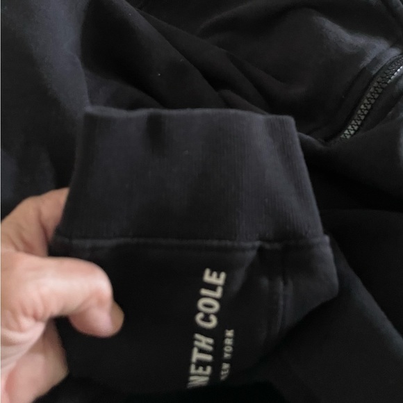 Kenneth Cole 1/4 Zip Sweatshirt Navy Blue Pullover Sz L - Picture 7 of 11